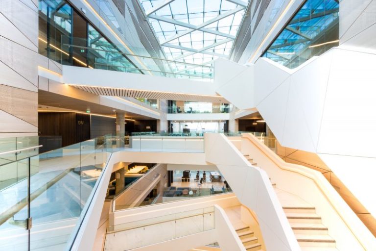 Central Bank Architecture Glass